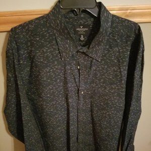 American Eagle XXL Men's Navy Blue / White specs